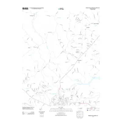 2013 Map of Morganton North, 2013 Print