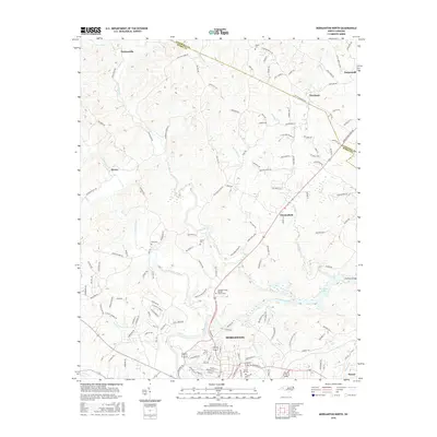 2016 Map of Morganton North, 2016 Print