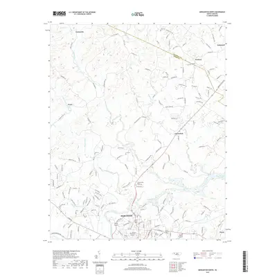 2019 Map of Morganton North, 2019 Print