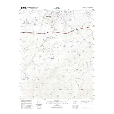 2016 Map of Morganton South, 2016 Print