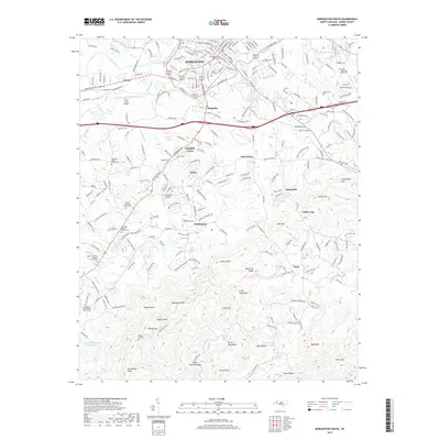 2019 Map of Morganton South, 2019 Print