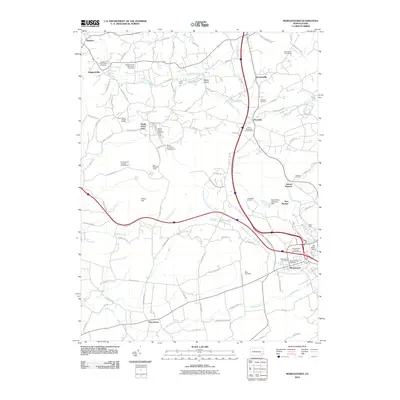 2010 Map of Morgantown, 2010 Print