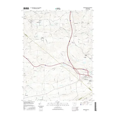2016 Map of Morgantown, 2016 Print