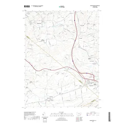 2019 Map of Morgantown, 2019 Print