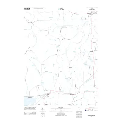 2013 Map of Morgantown, 2013 Print