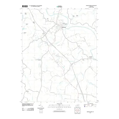 2010 Map of Morgantown, 2010 Print