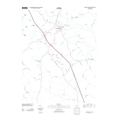 2013 Map of Morgantown, 2013 Print