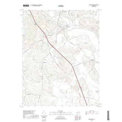 2019 Map of Morgantown, 2019 Print
