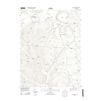 2013 Map of Morgantown, 2013 Print