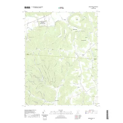 2019 Map of Morgantown, 2019 Print