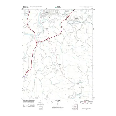 2011 Map of Morgantown South, 2011 Print
