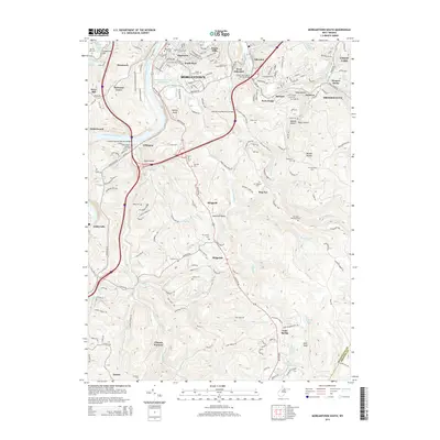 2014 Map of Morgantown South, 2014 Print