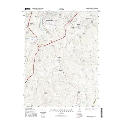 2016 Map of Morgantown South, 2016 Print