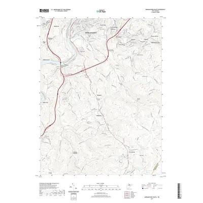 2019 Map of Morgantown South, 2019 Print