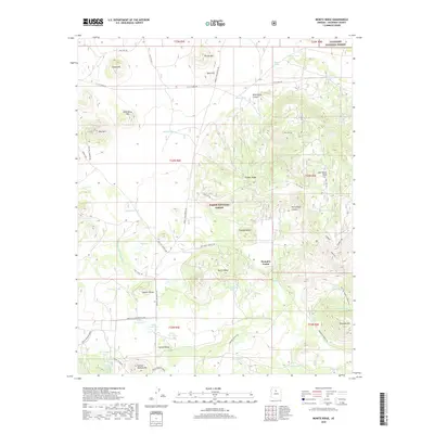 2018 Map of Moritz Ridge, 2018 Print