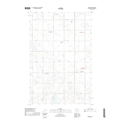 2017 Map of Mork Lake, 2017 Print
