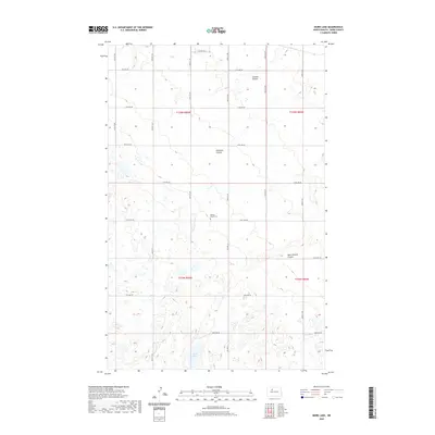 2020 Map of Mork Lake, 2020 Print