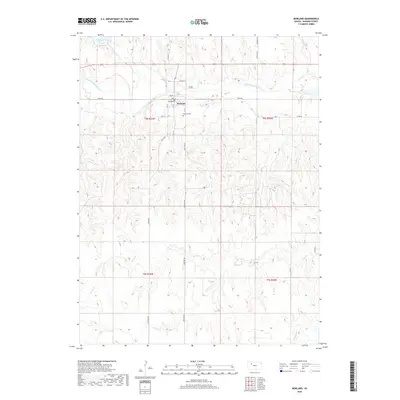 2018 Map of Morland, 2018 Print