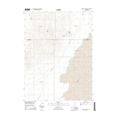 2014 Map of Mormon Dan Peak, 2014 Print