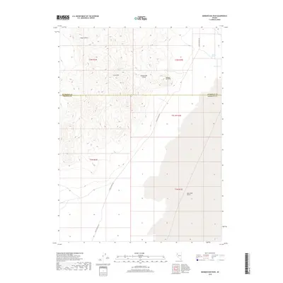 2018 Map of Mormon Dan Peak, 2018 Print
