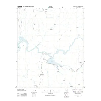 2011 Map of Mormon Flat Dam, 2011 Print