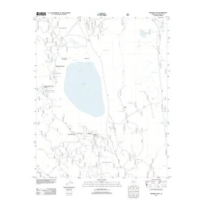 2011 Map of Mormon Lake, 2011 Print