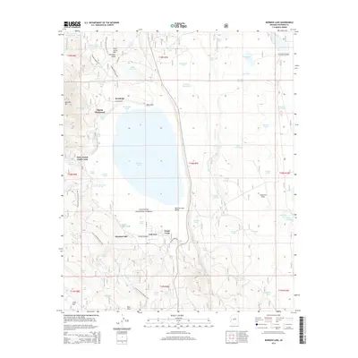 2014 Map of Mormon Lake, 2014 Print