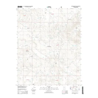 2014 Map of Mormon Mountain, 2014 Print