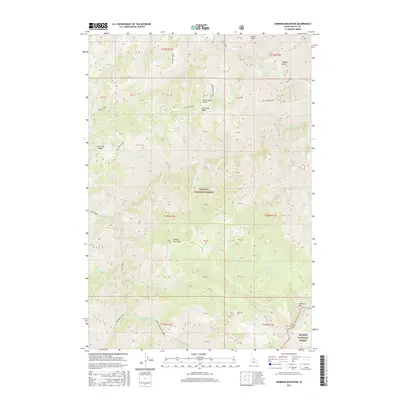 2017 Map of Mormon Mountain, 2017 Print
