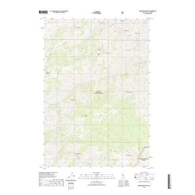 2020 Map of Mormon Mountain, 2020 Print