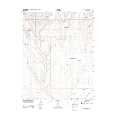 2013 Map of Mormon Reservoir, 2013 Print