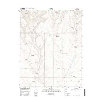 2016 Map of Mormon Reservoir, 2016 Print