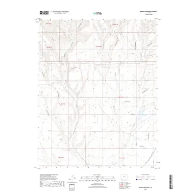 2019 Map of Mormon Reservoir, 2019 Print