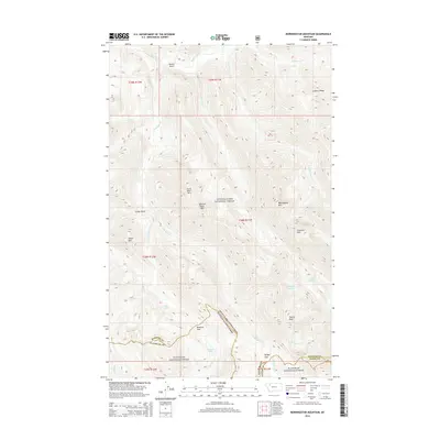 2014 Map of Morningstar Mountain, 2014 Print