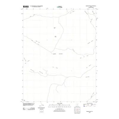 2010 Map of Moroni Peak, 2010 Print