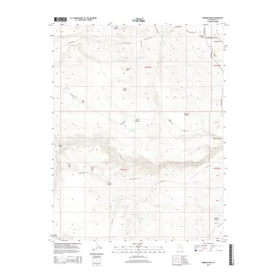 2014 Map of Moroni Peak, 2014 Print