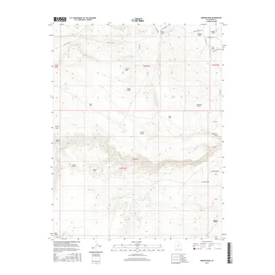 2017 Map of Moroni Peak, 2017 Print