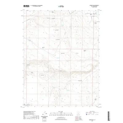 2020 Map of Moroni Peak, 2020 Print