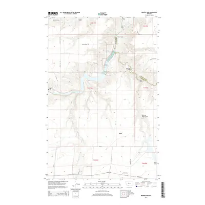 2014 Map of Morony Dam, 2014 Print