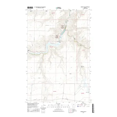 2017 Map of Morony Dam, 2017 Print