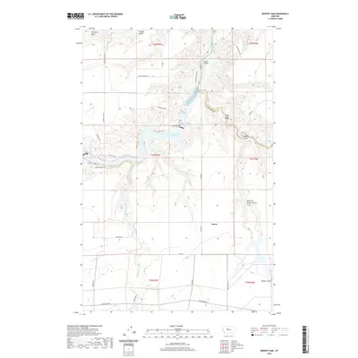 2020 Map of Morony Dam, 2020 Print