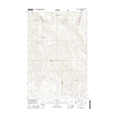 2014 Map of Morrell Mountain, 2014 Print