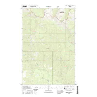 2017 Map of Morrell Mountain, 2017 Print