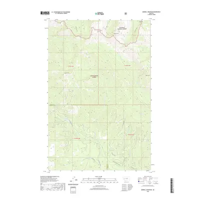 2020 Map of Morrell Mountain, 2020 Print