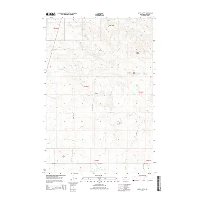 2014 Map of Morris Butte, 2014 Print