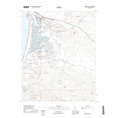 2018 Map of Morro Bay South, 2018 Print