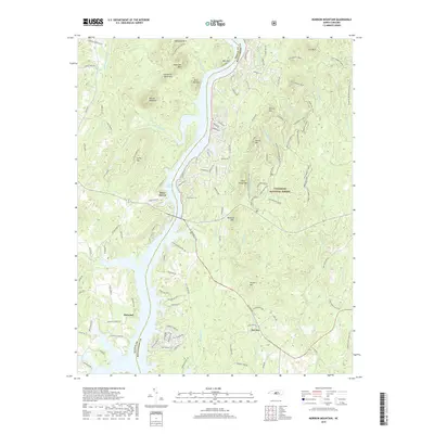2019 Map of Morrow Mountain, 2019 Print
