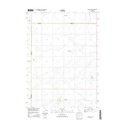 2013 Map of Mosby Butte, 2013 Print