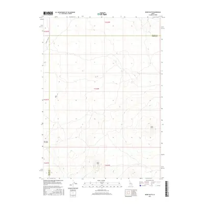 2017 Map of Mosby Butte, 2017 Print