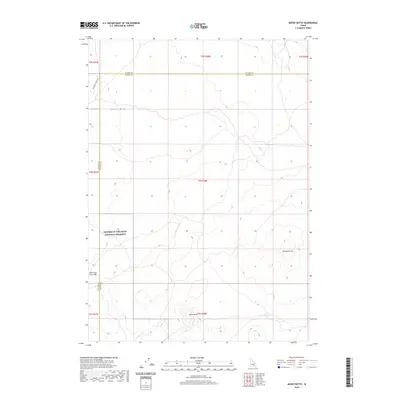 2020 Map of Mosby Butte, 2020 Print